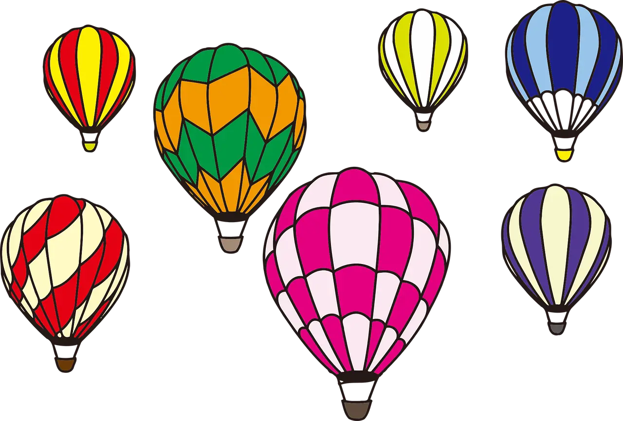 Colorful Hot Air Balloons in the Sky