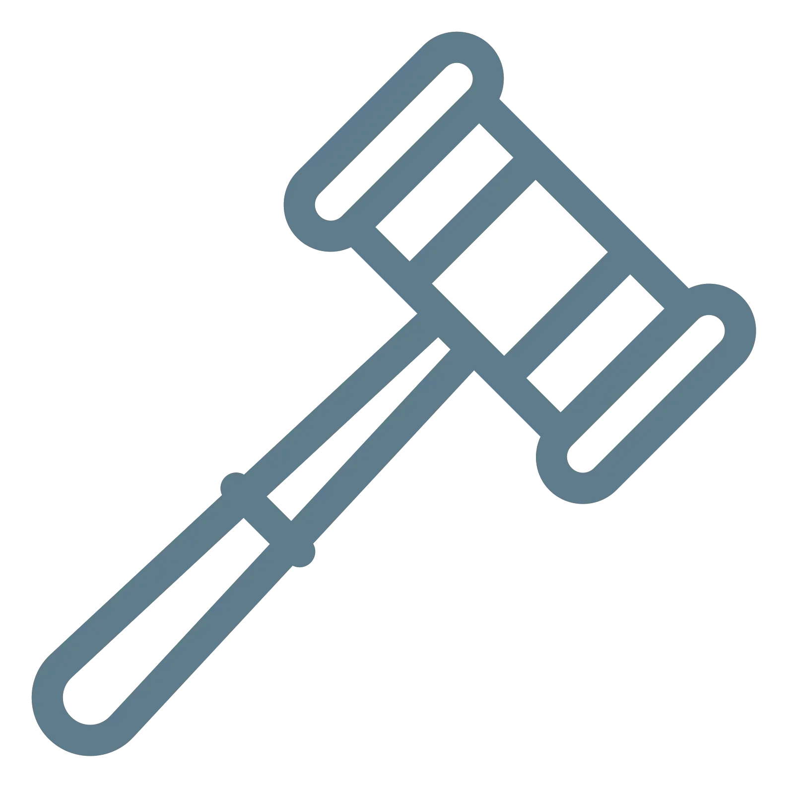 Gavel Icon Representing Legal Authority