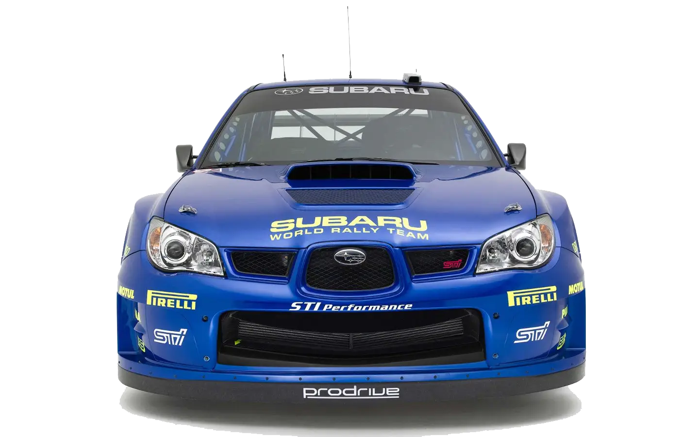 Blue Subaru Rally Car