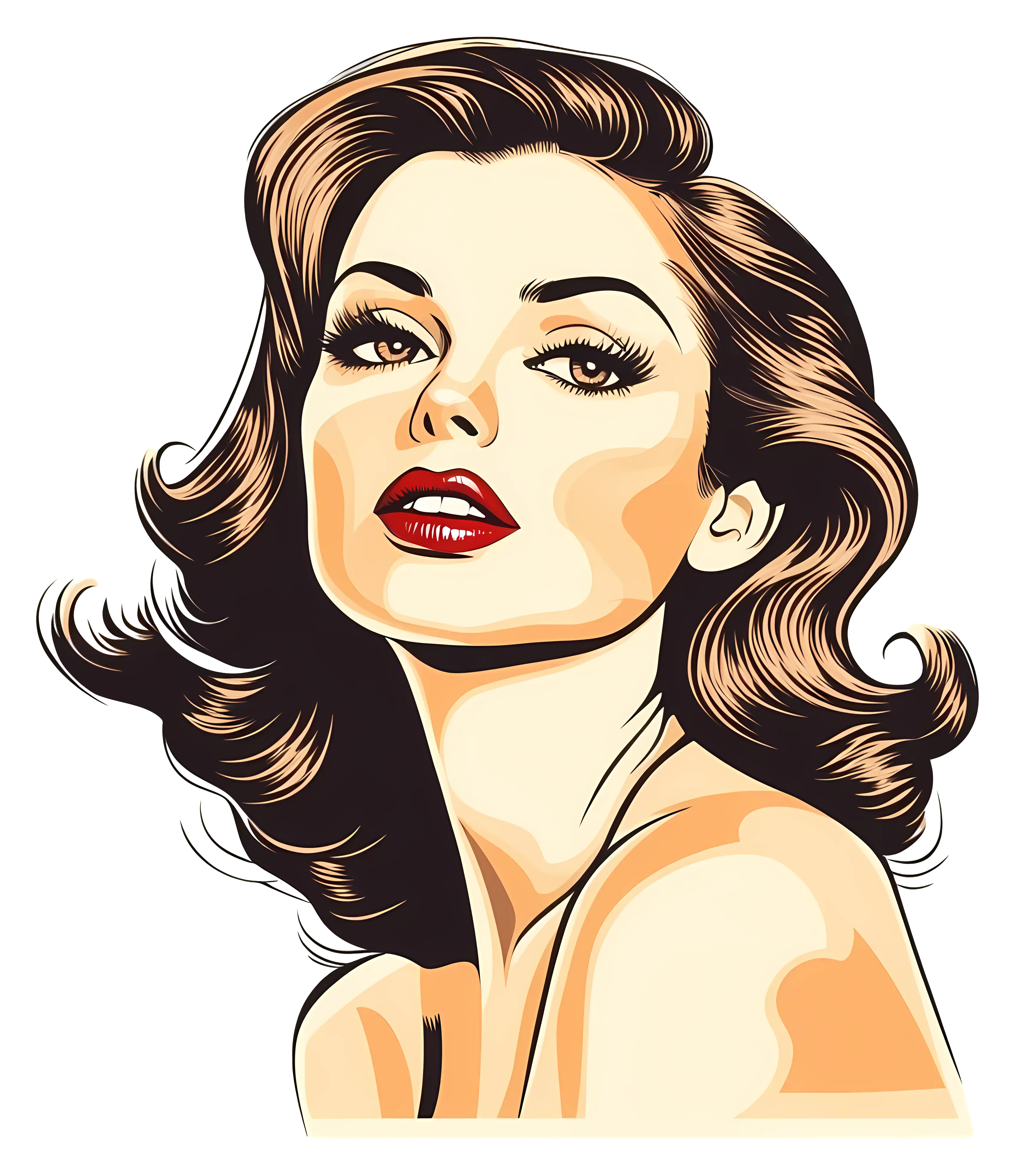 Retro Woman Illustration