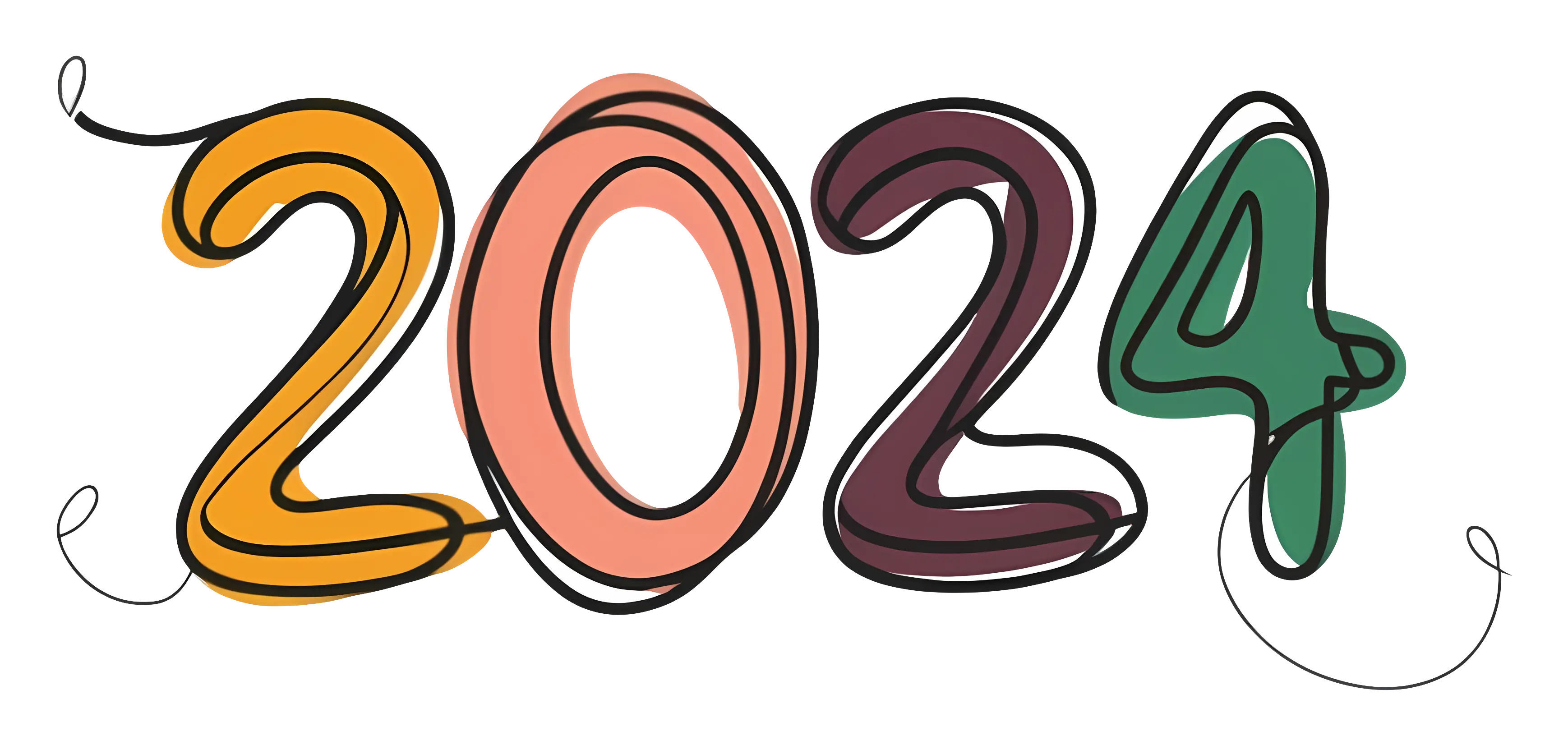 Creative 2024 Hand-Drawn Typography