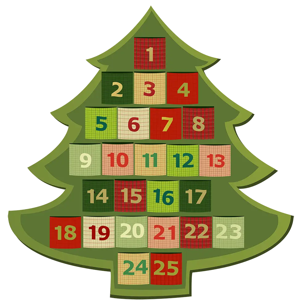 Christmas Tree Advent Calendar