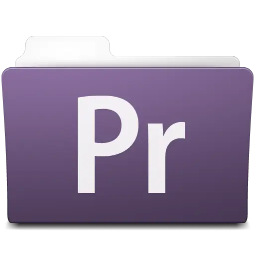 Purple Pr Folder Icon