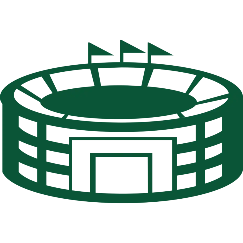 Green Stadium with Flags