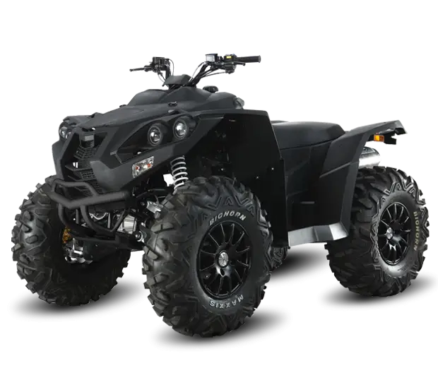 Black ATV Quad Bike for Off-road Adventures
