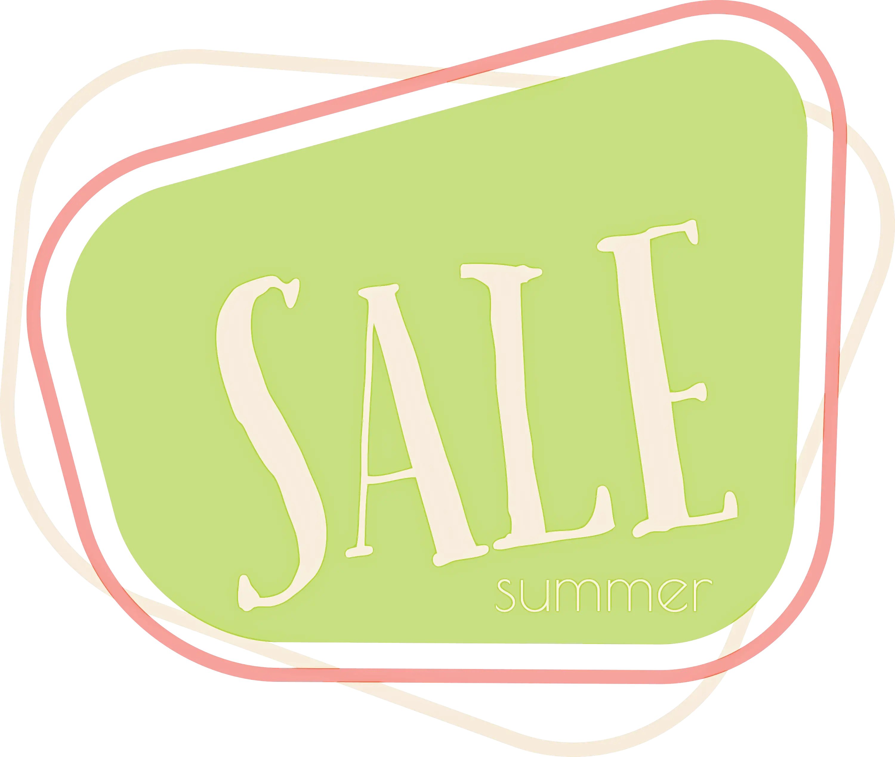 Summer Sale Marketing Label Design