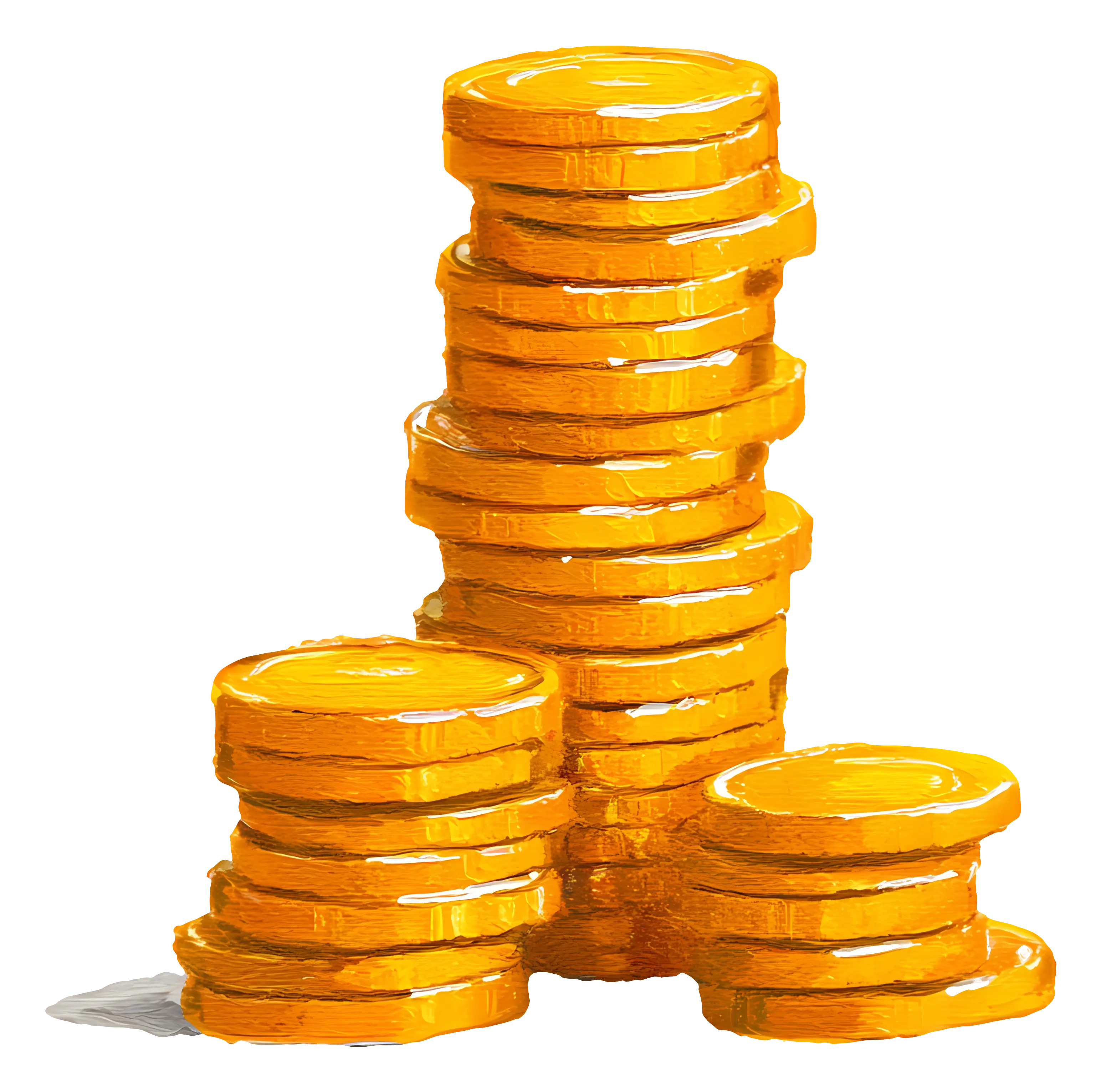 Stack of Shiny Gold Coins