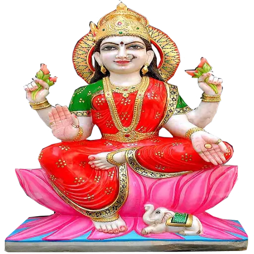 Colorful Hindu Goddess Statue