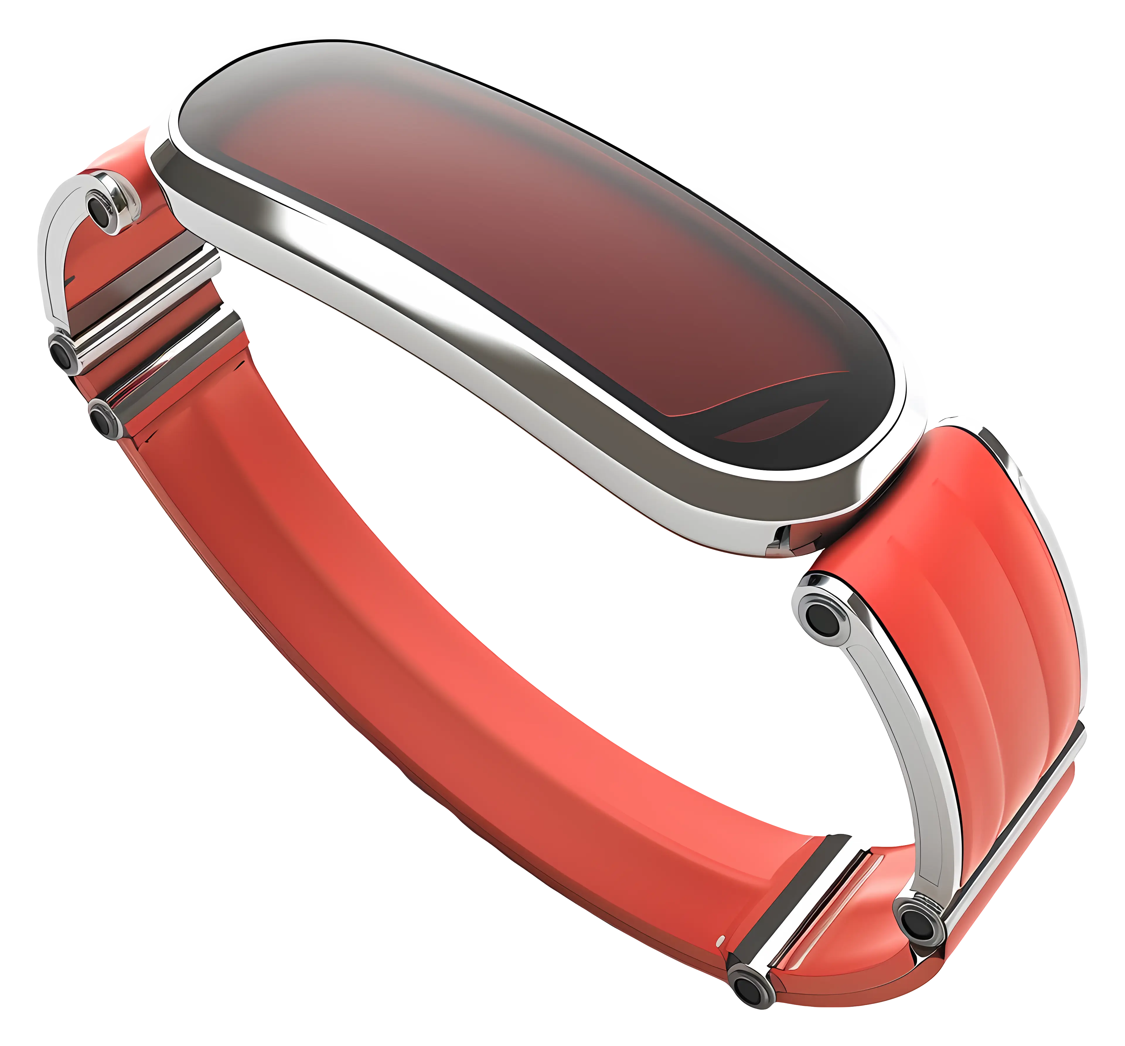 Modern Smartwatch with Red Band