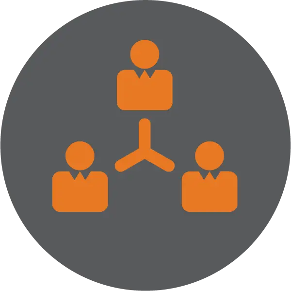 Teamwork Icon Representing Group Collaboration