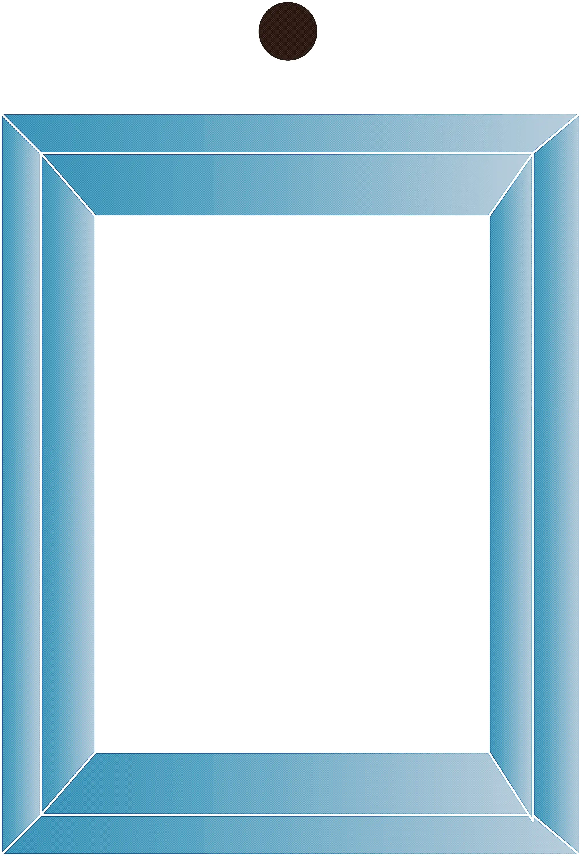 Blue Decorative Frame for Photos or Art