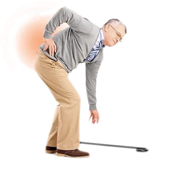 Elderly Man with Back Pain