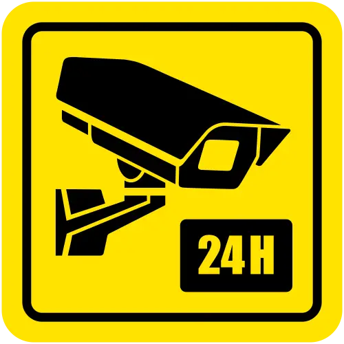 24H Security Camera Surveillance Sign