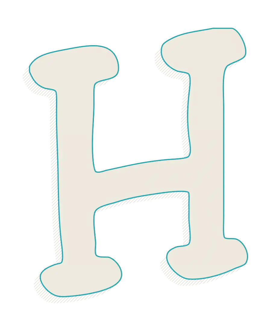 Stylized Letter H Illustration