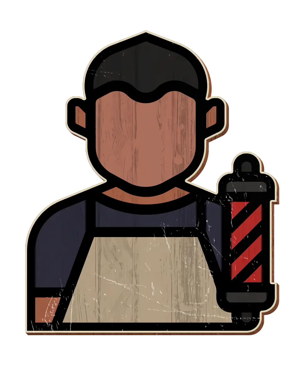 Jobs and Occupations icon Professions and jobs icon Barber icon