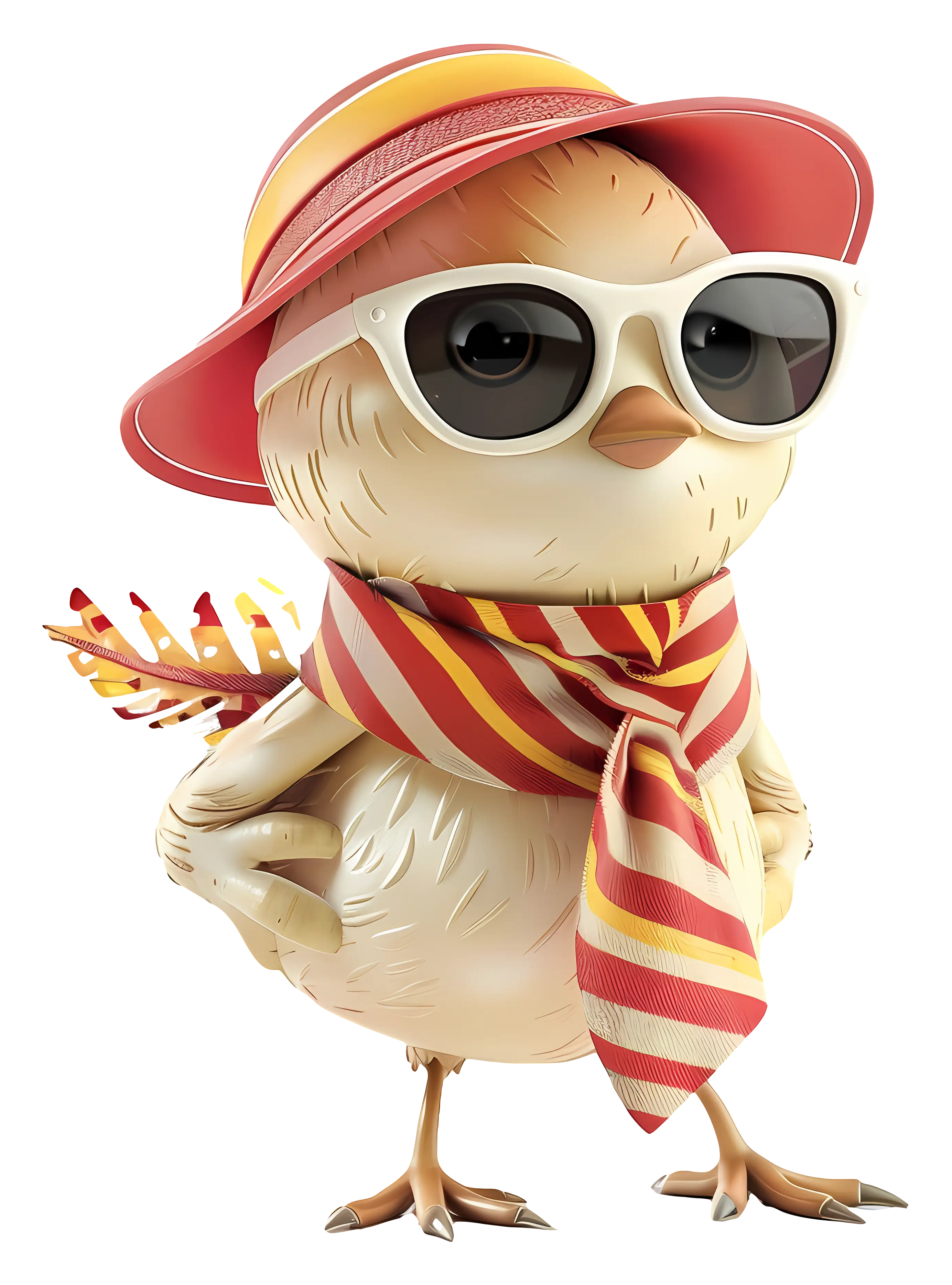 Cool Chick with Sunglasses and Hat