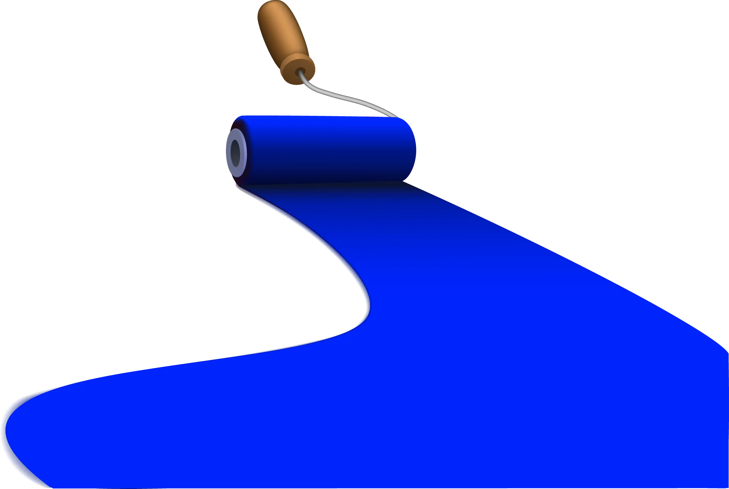 Blue Paint Roller Tool