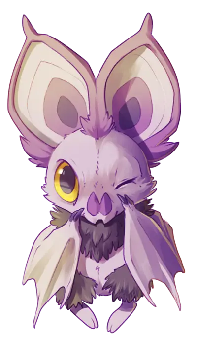 Cute Cartoon Bat Winking