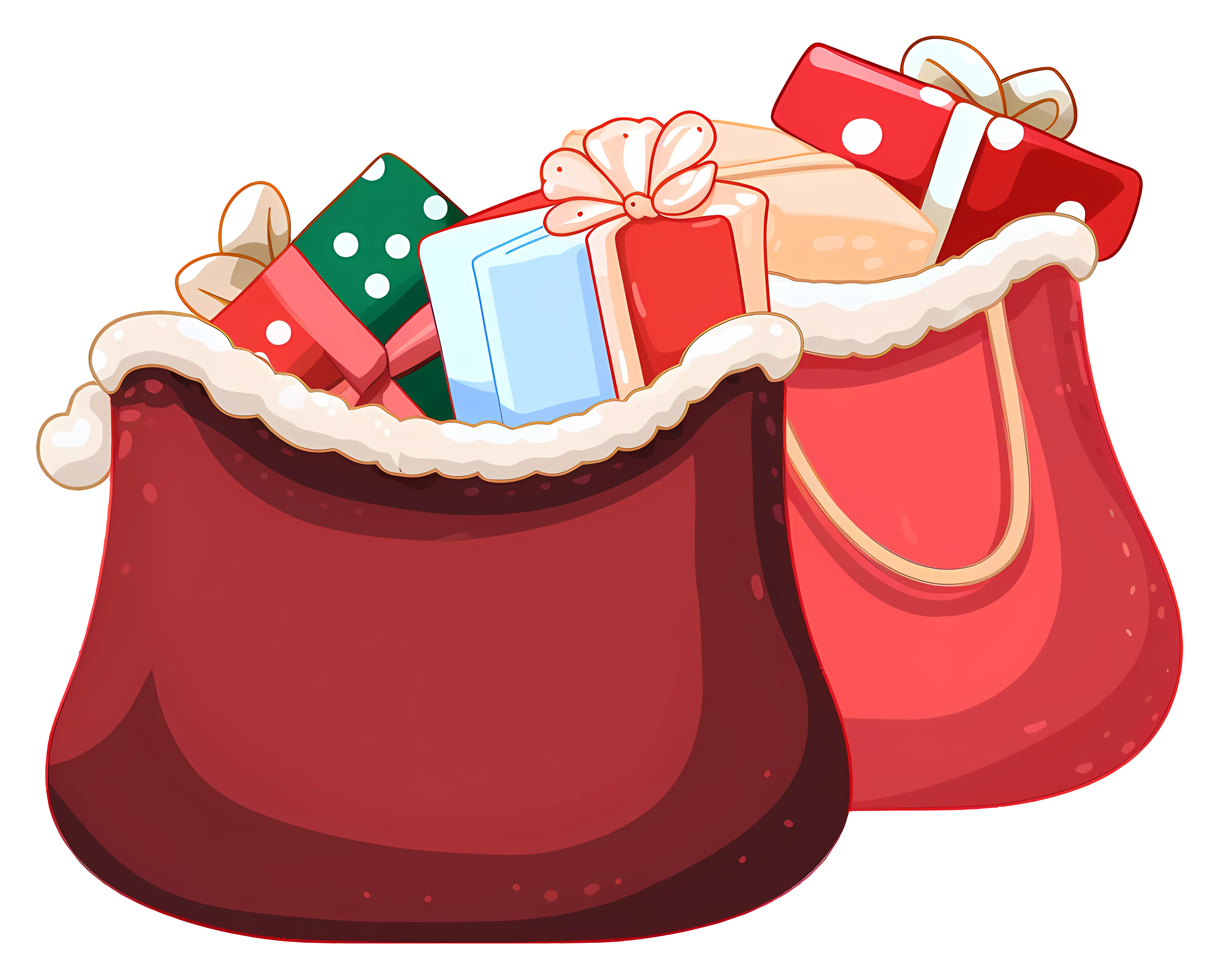 Gift Bags Filled with Festive Presents