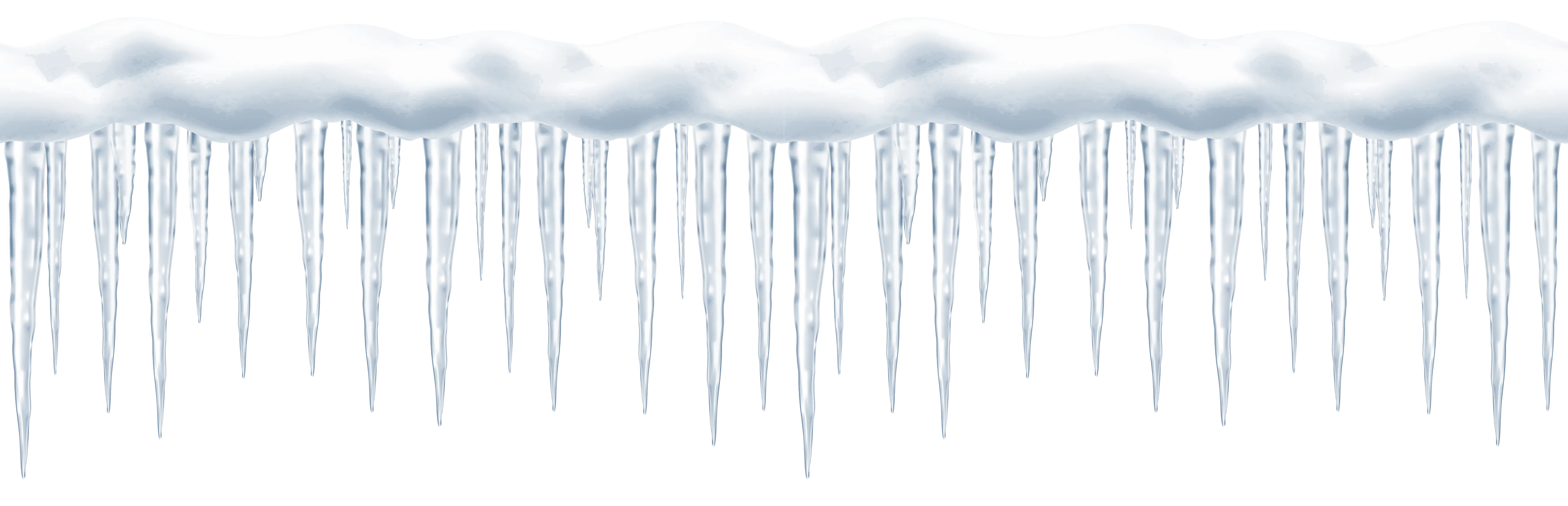 Dripping Icicles in Winter