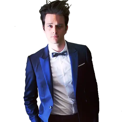 Stylish Man in Blue Suit