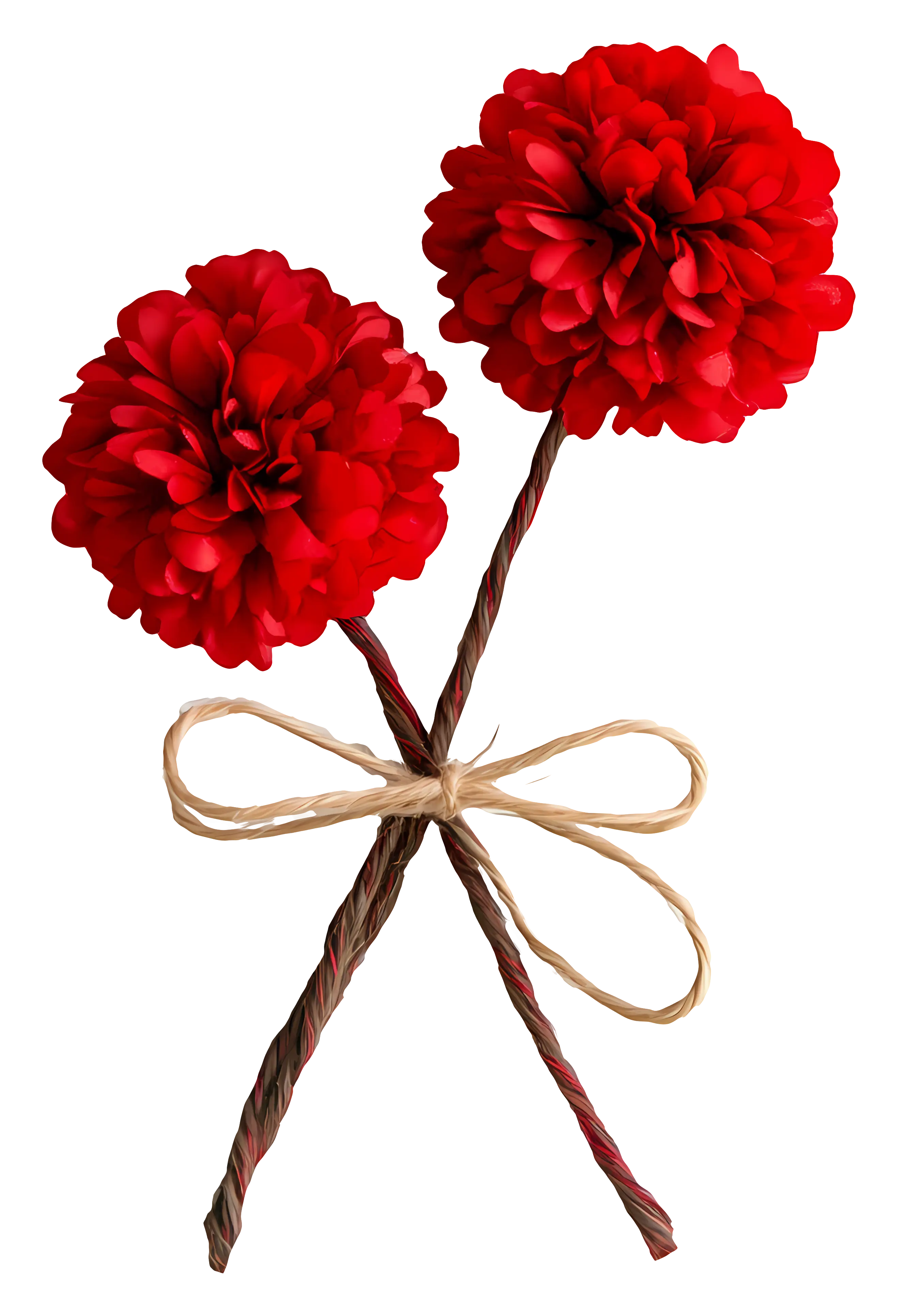 Red Floral Sticks