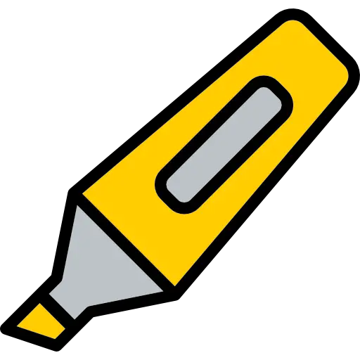 Yellow Highlighter Marker