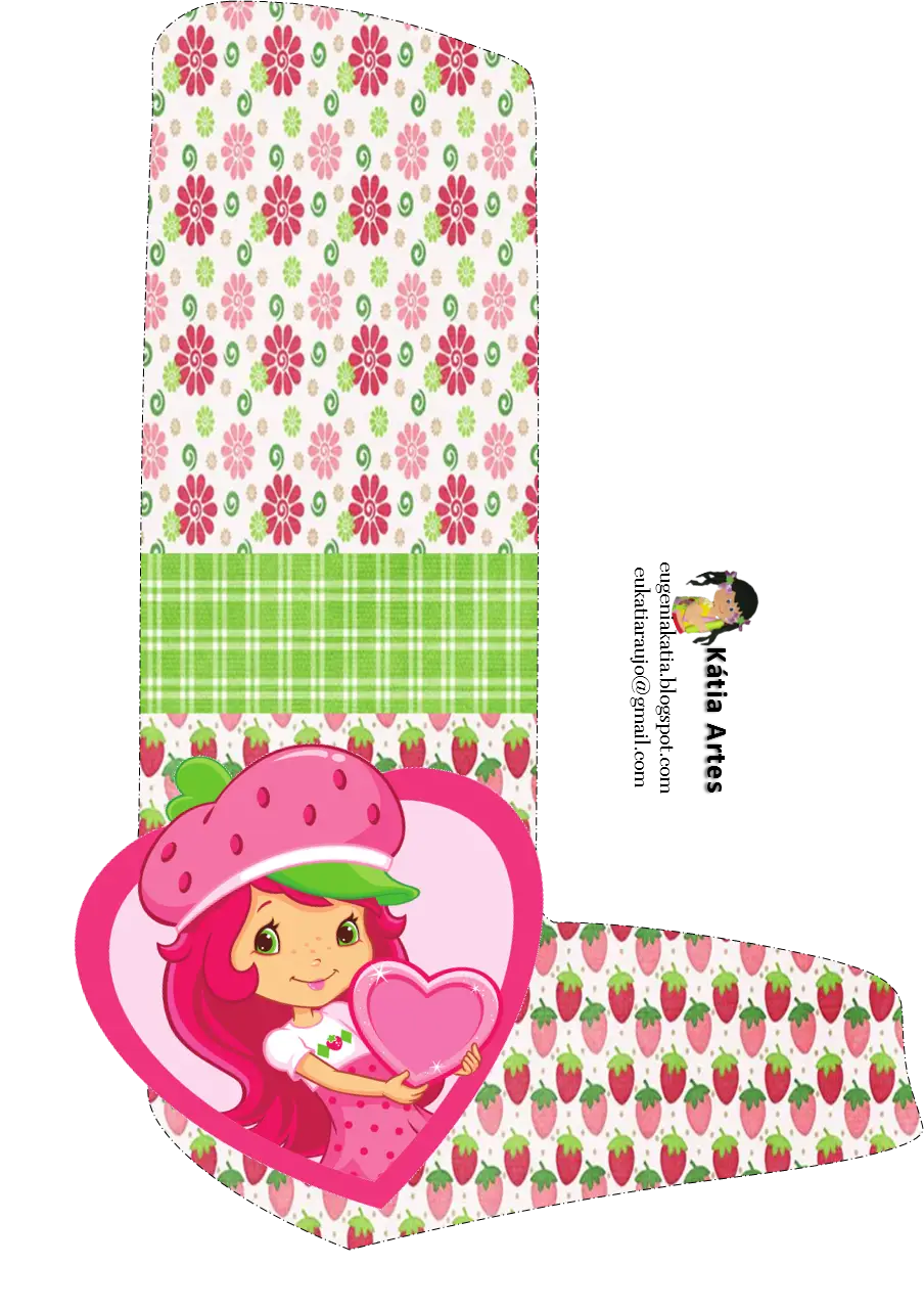 Strawberry Shortcake Character with Heart