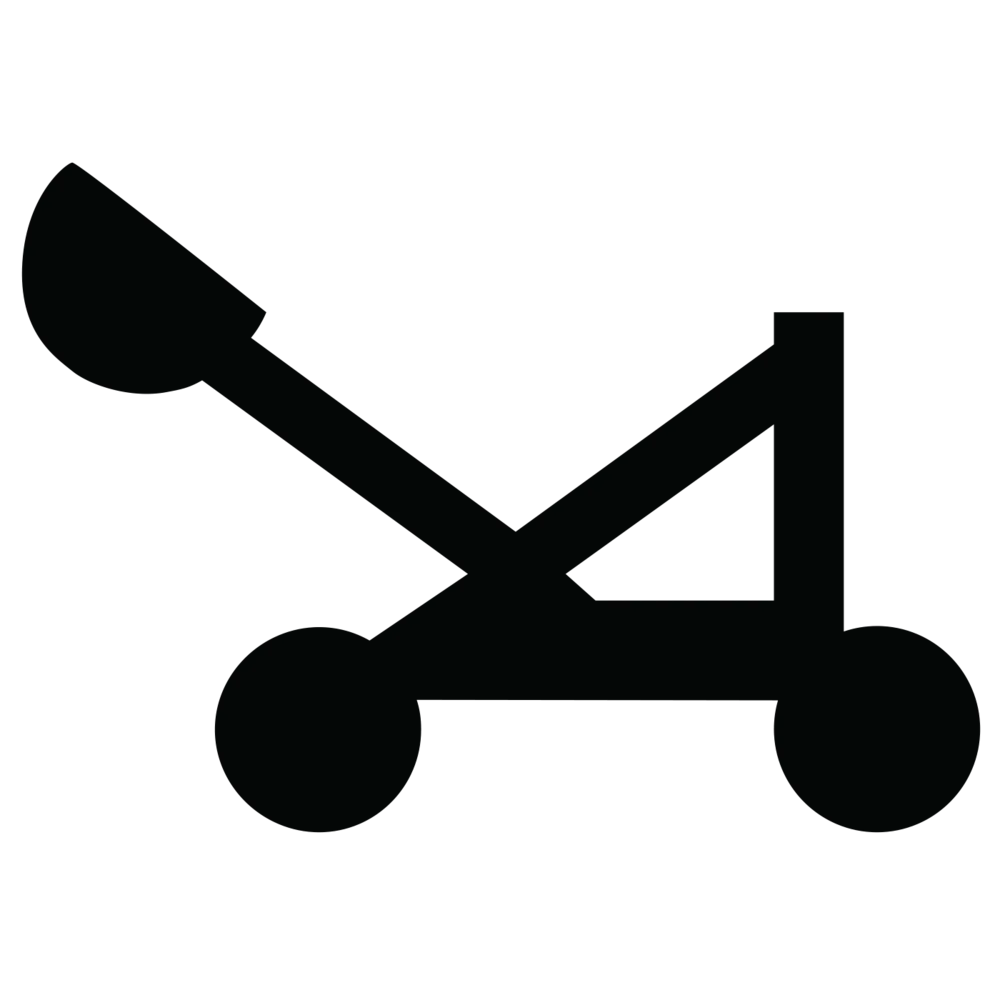 Silhouette of Catapult Icon