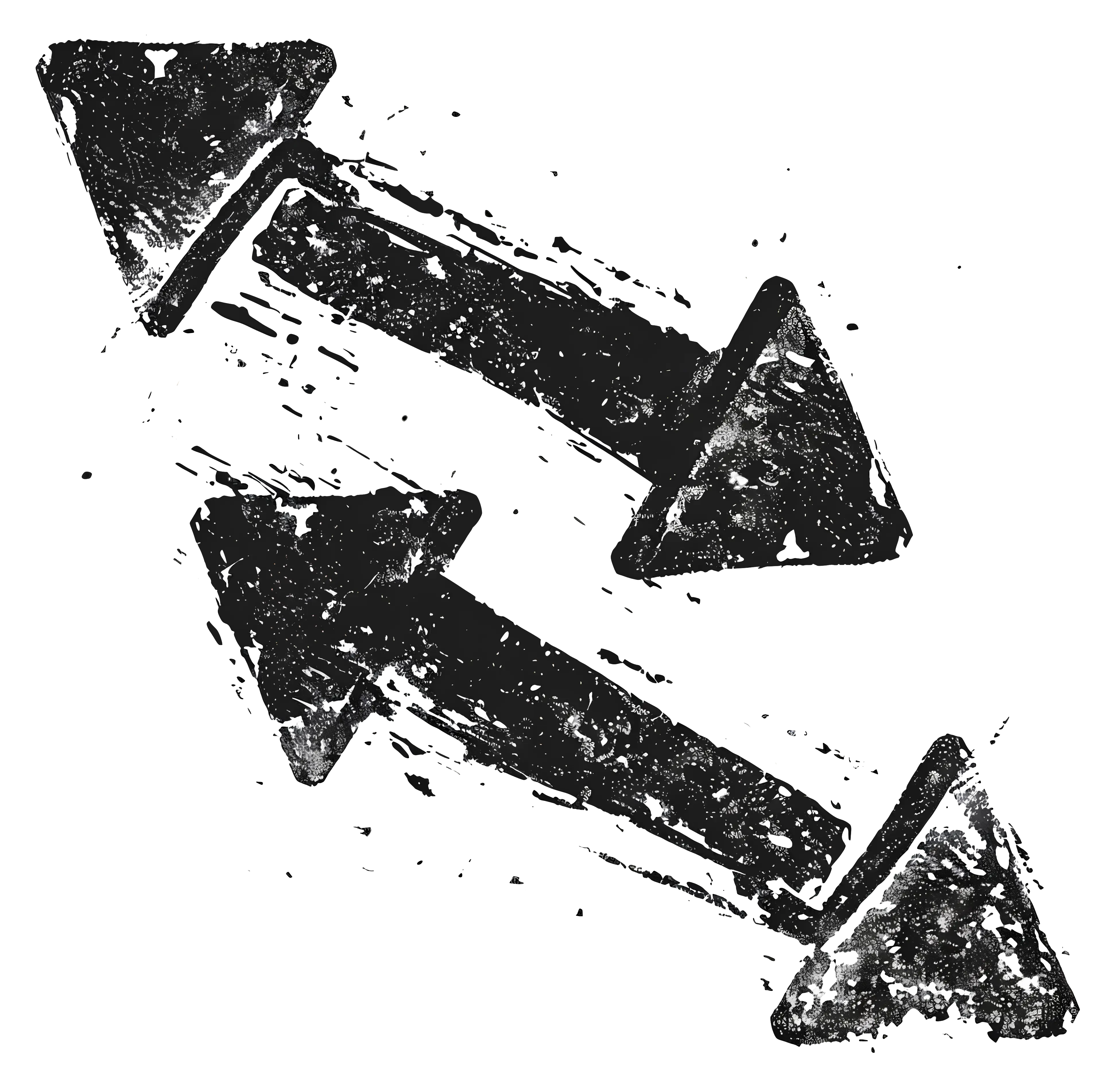 Grunge Style Directional Arrows
