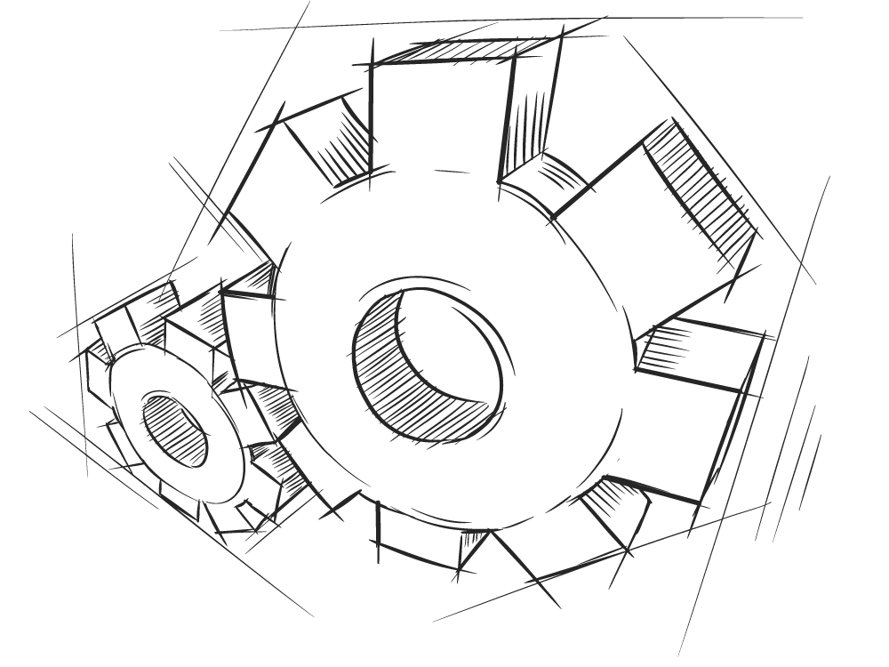 Mechanical Gears Sketch