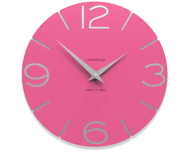 Modern Pink Wall Clock Design