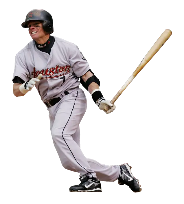 Baseball Player Swinging in Action