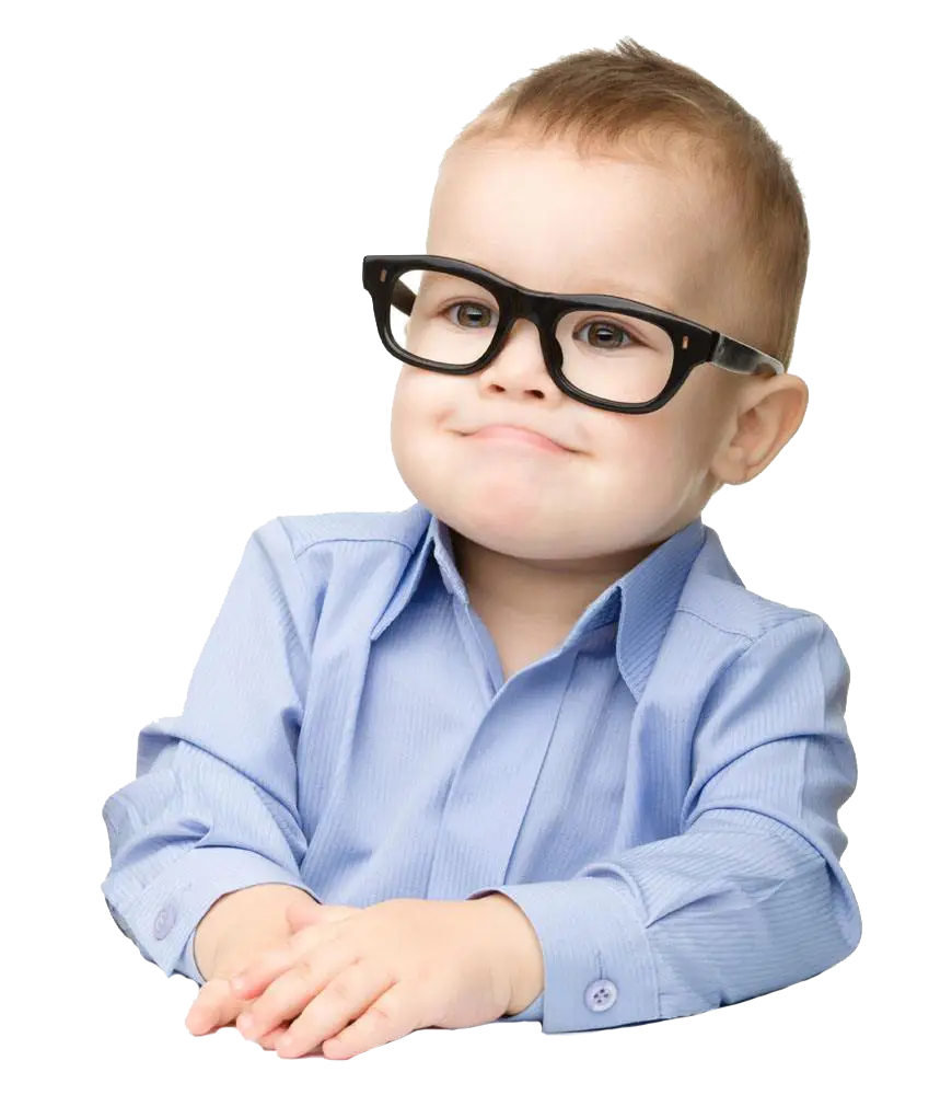 Cute Baby with Glasses