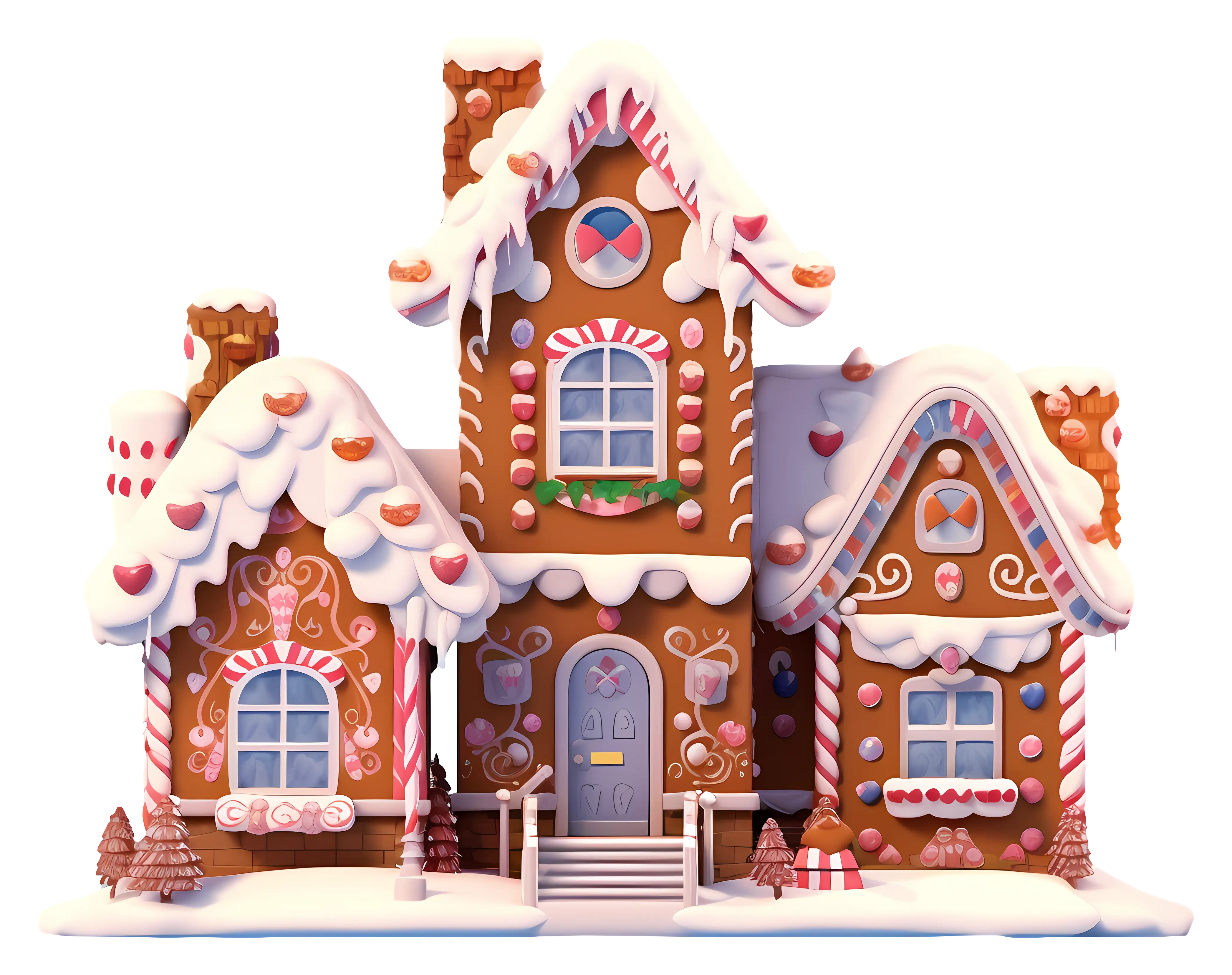 Elaborate Christmas Gingerbread House