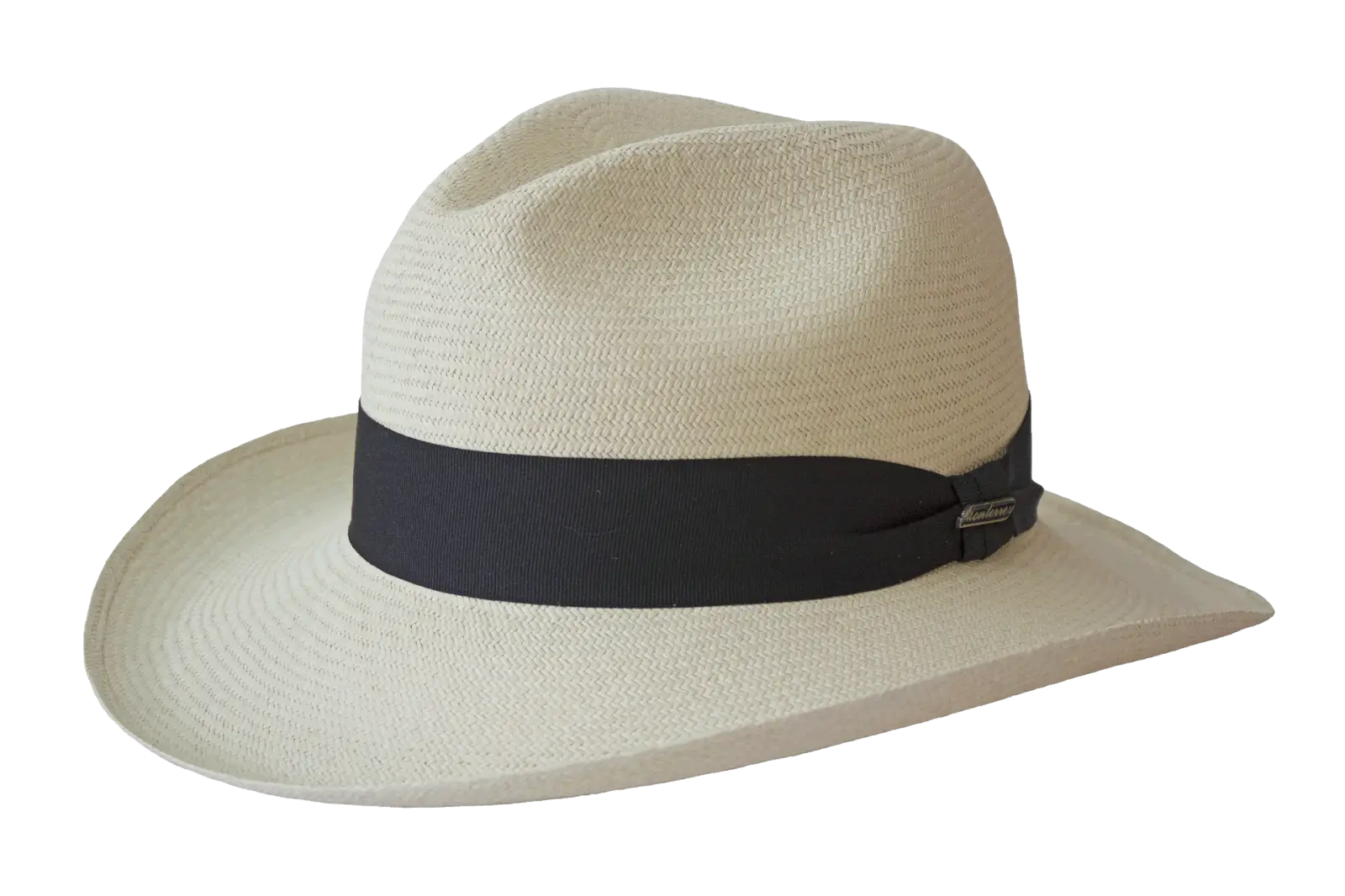 Beige Fedora Hat with Black Band