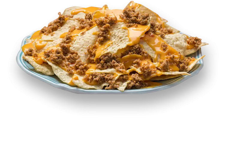 Cheesy Nachos with Ground Meat