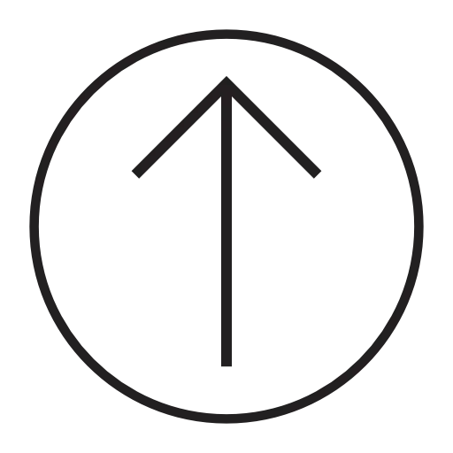 Upward Arrow in Circle