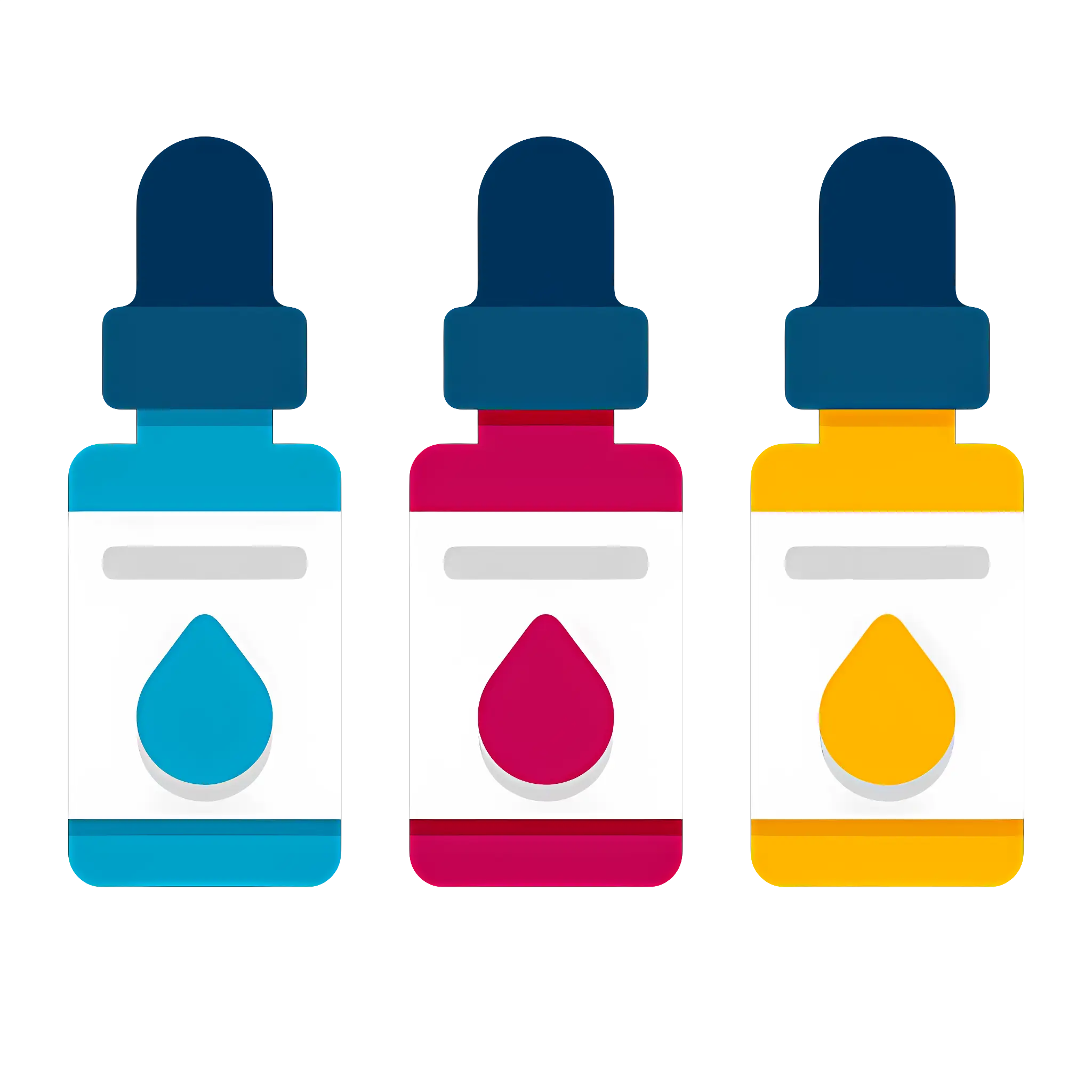 Colorful Ink Bottles for Art