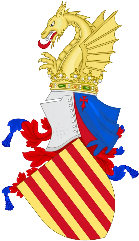 Dragon-Themed Heraldic Crest Emblem