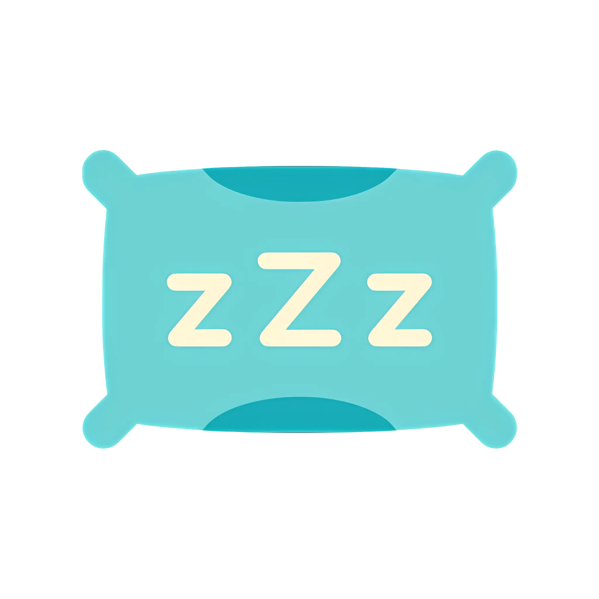 Sleep Pillow Icon with ZZZ Design