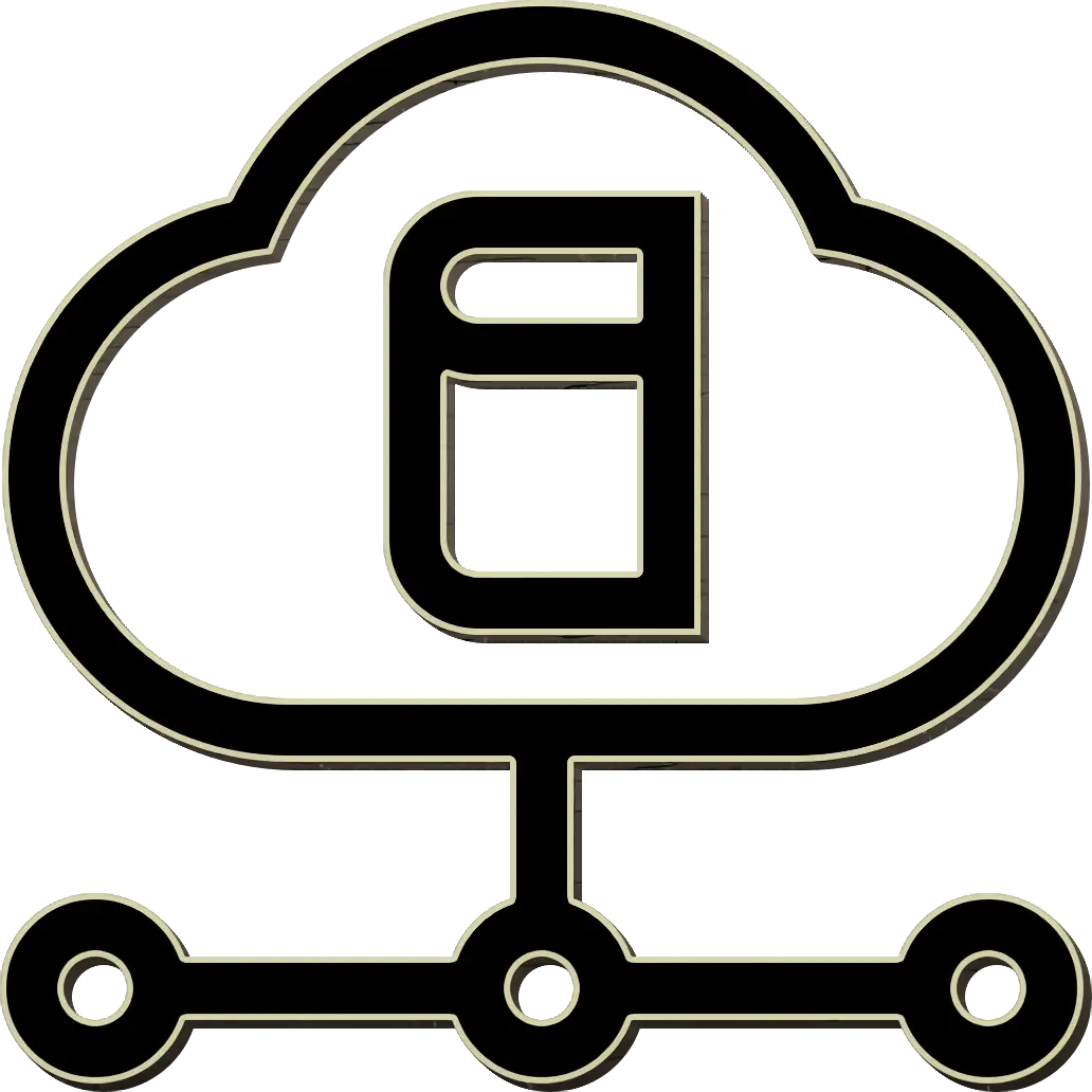 Cloud Book Icon for Digital Storage