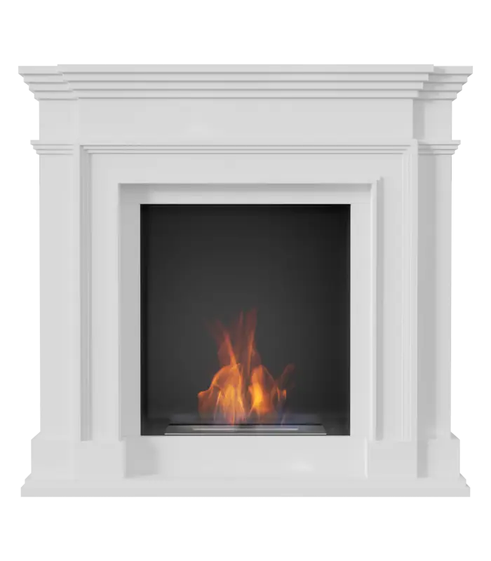 Modern Fireplace with Simulated Flame