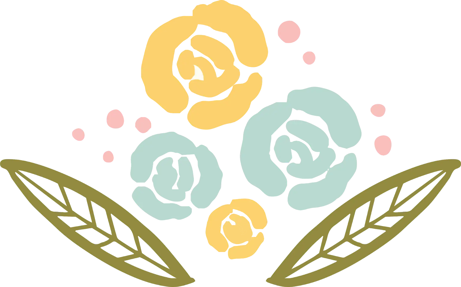 Colorful Flowers with Leaves