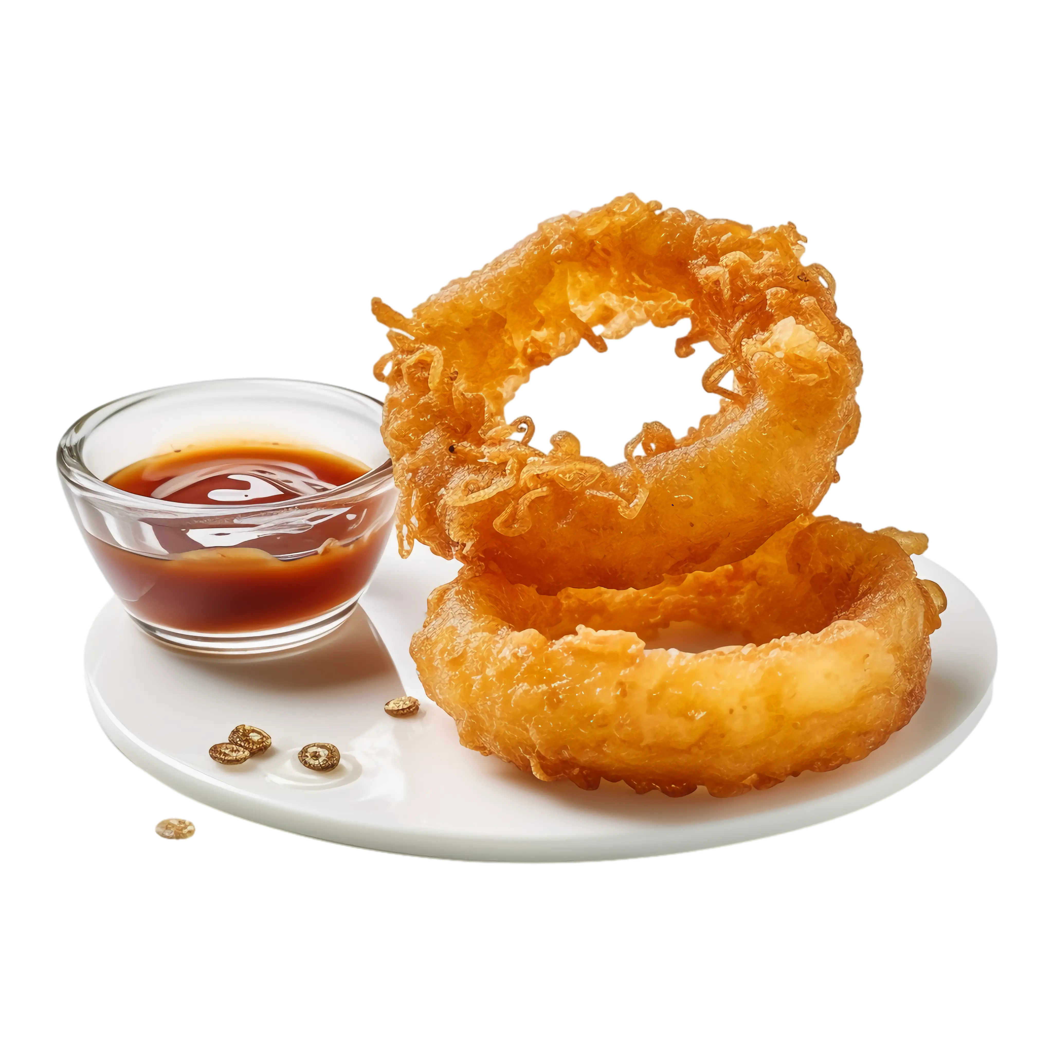 Crispy Onion Rings with Sauce