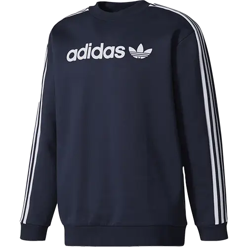 Navy Blue Adidas Sweatshirt with Logo