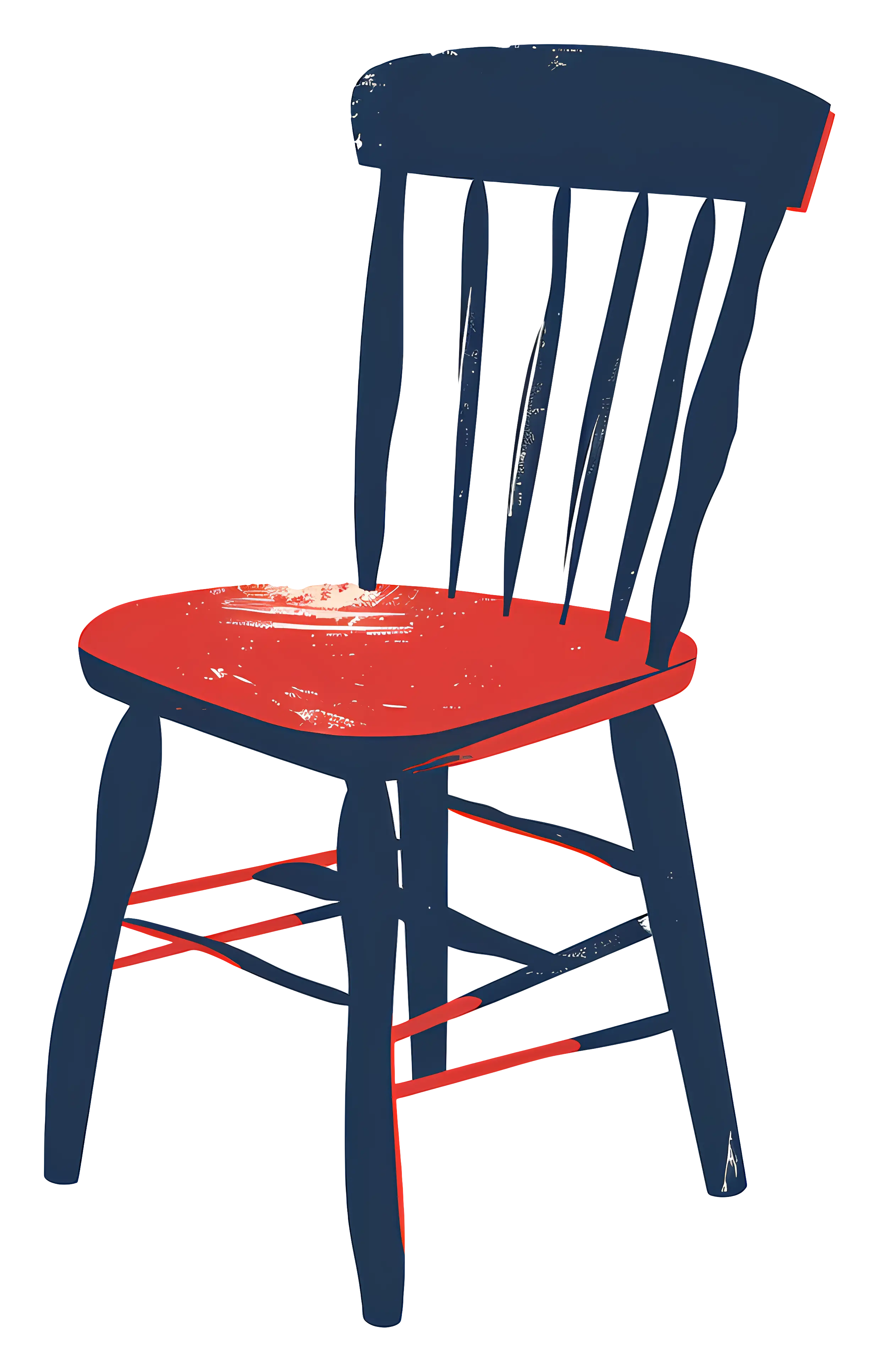 Retro Wooden Chair with Vintage Style