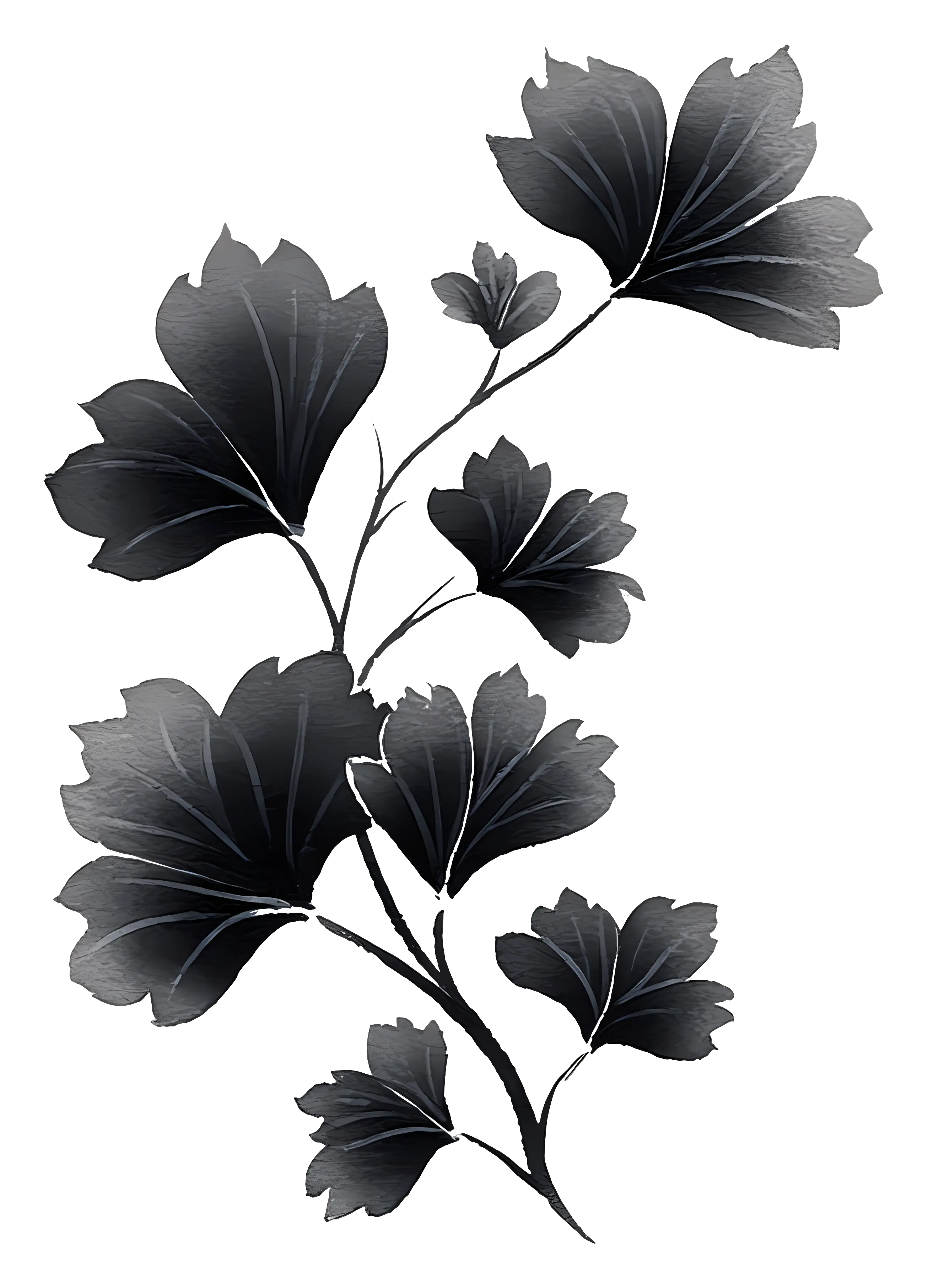 Black Leaves Silhouette