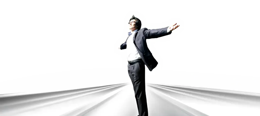 Businessman with Open Arms