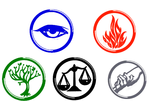 Colorful Symbols of Different Factions